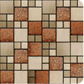 Metal and glass tile