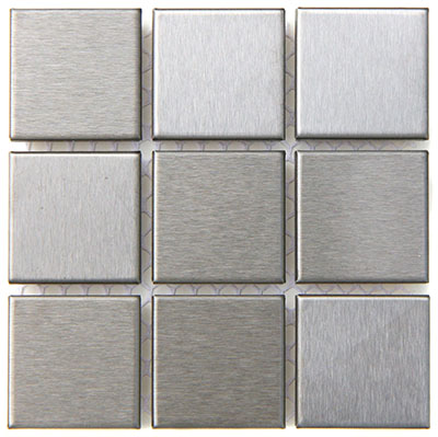 Brushed Steel 7/8" x 7/8"