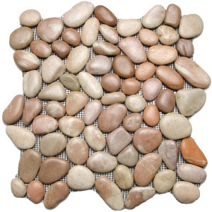 Glazed Pink River Stone