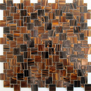 Cartglass Classic series 3/4" x 3/4" glass tile standard blend