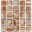 Aventurine tile series Honey has a blend of light brown, clear colors mingling with copper swirls