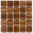 Light brown glass tile from Aventurine tile series accented by copper swirls