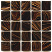 Elegant dark brown color from Hakatai Aventurine is a beautiful mosaic tile