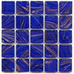 Cobalt Blue glass tile from Hakatai Aventurine series