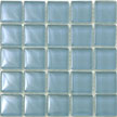 7/8 inch square light blue glass tile