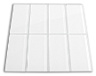 White glossy or matte subway tile