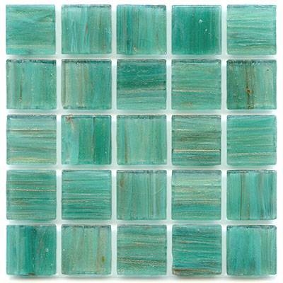 teal mosaic glass tile from Hakatai