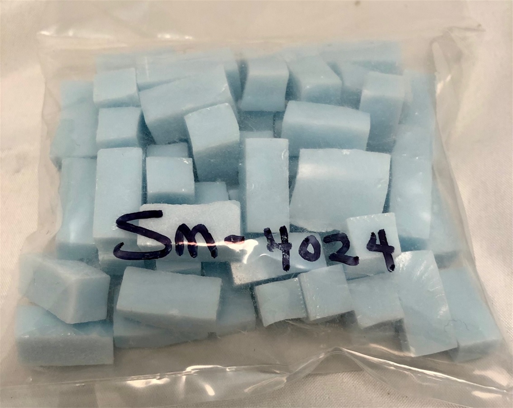 Light Blue Smalti art tiles