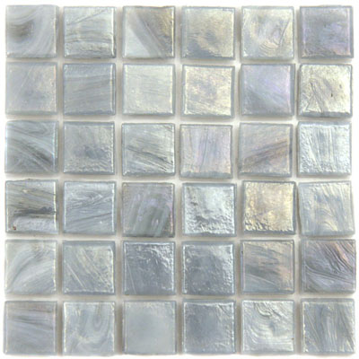 Monet Grey iridescent glass tiles