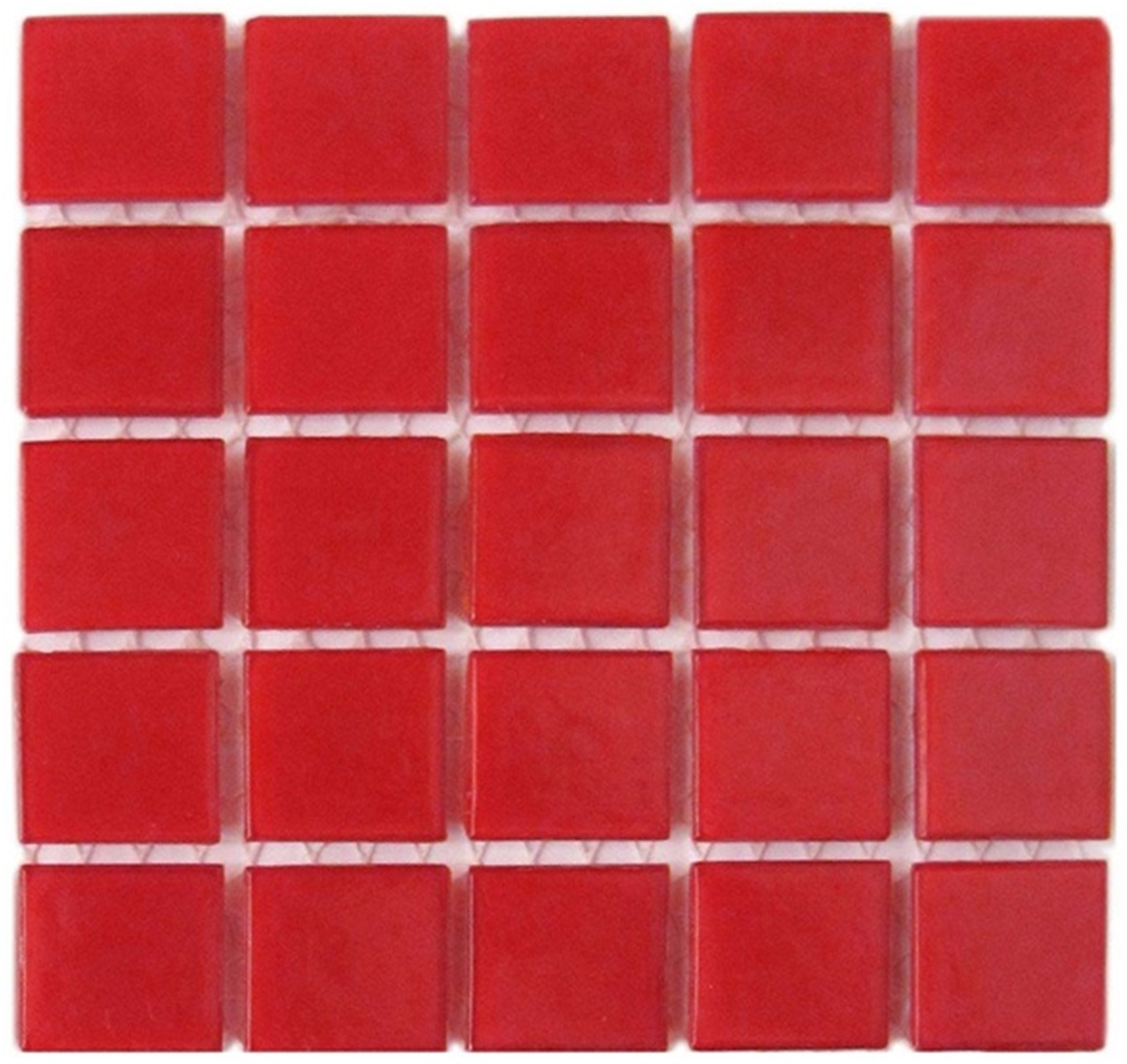 Molten Red glass tile