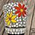 Floral flower pot