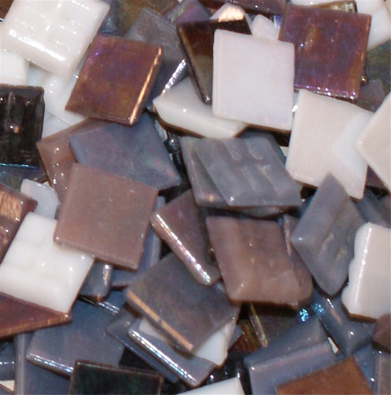 5/8 inch glass tiles Black Grey White Iridescent