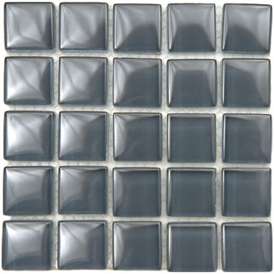 Grey backsplash glass tiles