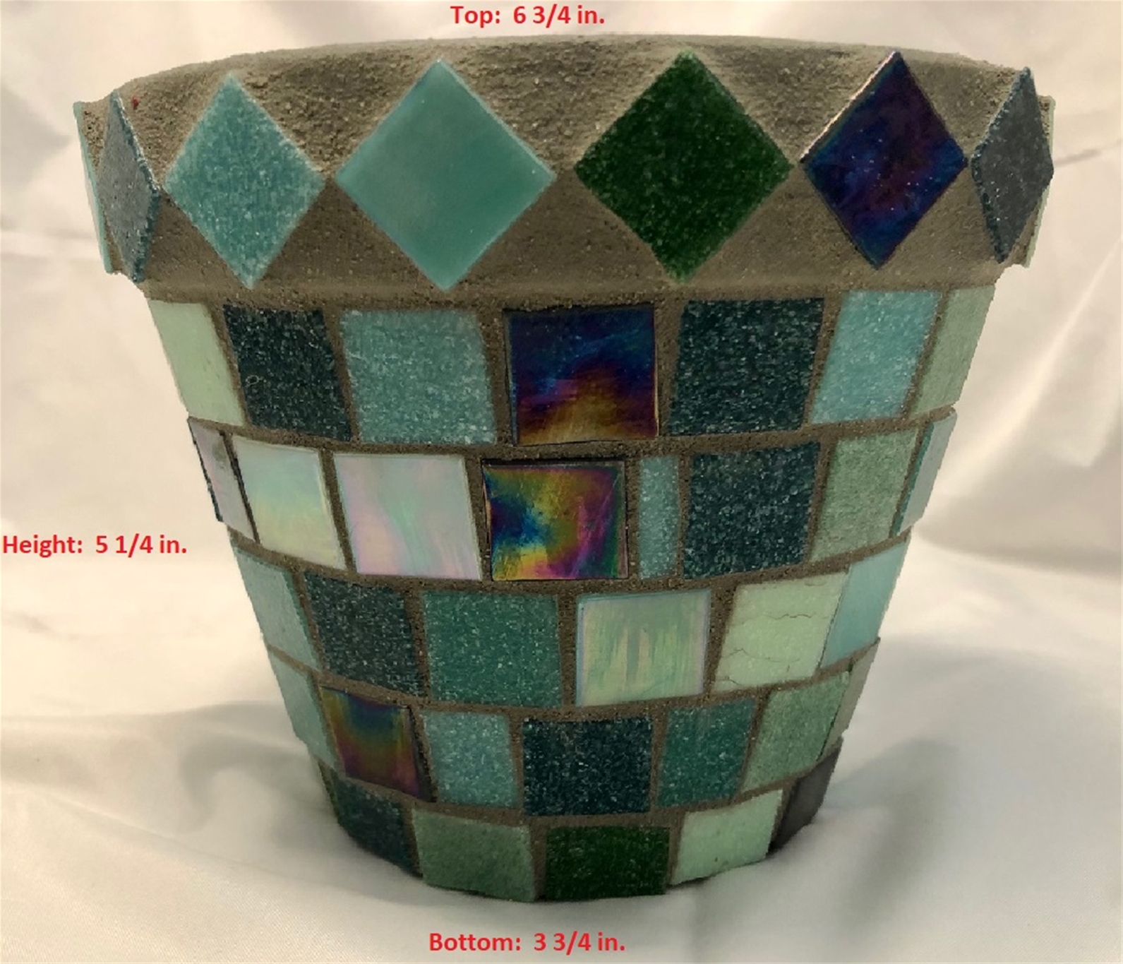 Green glass tile 