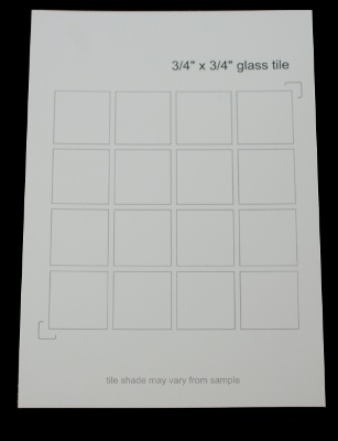 Blank 3/4" Neutral Swatch Cards