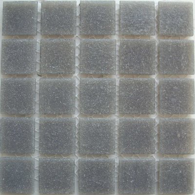 A grey mosaic tile from the CartGlass tile line