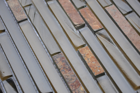 Fusion series glass mosaic tile