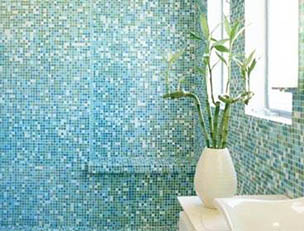 Cartglass Classic series 3/4" x 3/4" glass tile standard blend