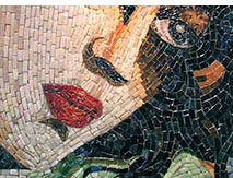 Example of a fine-cut mosaic mural