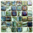 Garden is a dark green mosaic wall tile