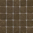 Teak vitreous brown tile by cartglass