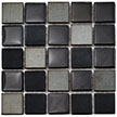 Raven Blend of black glass tile