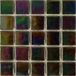 black opalescent craft tile