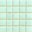 Honeydew colored glass tiles